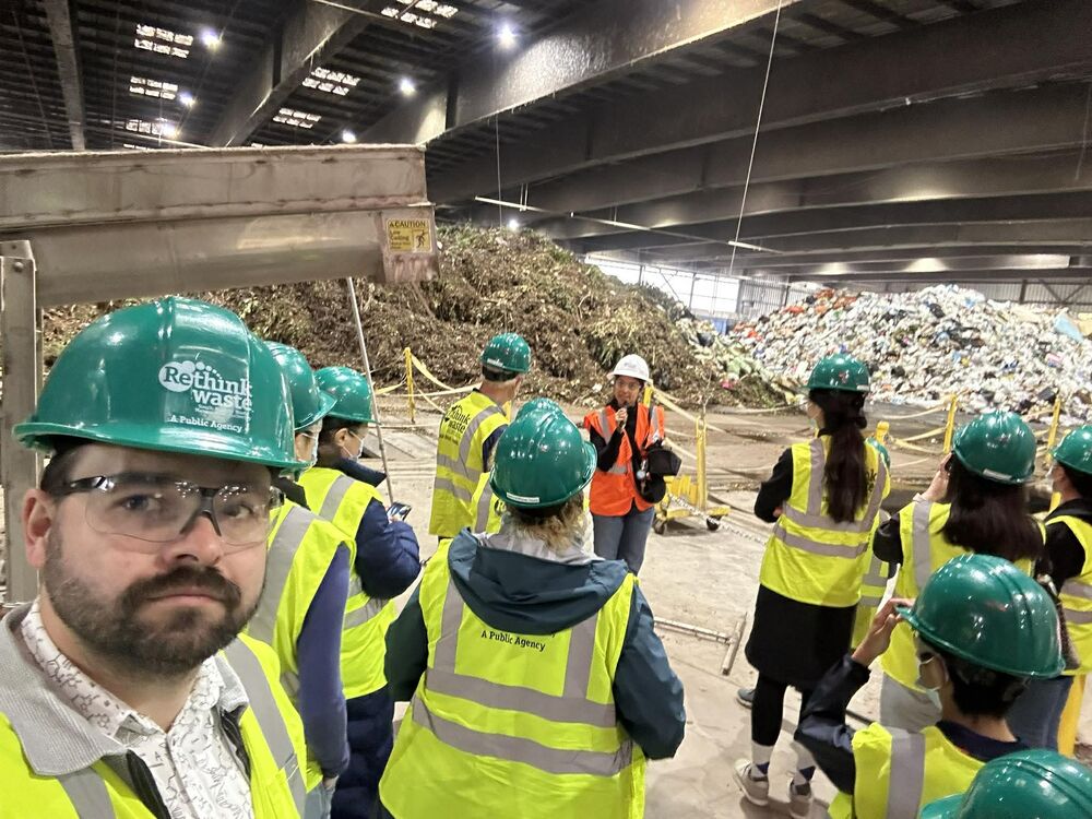 Site visit at a waste facility